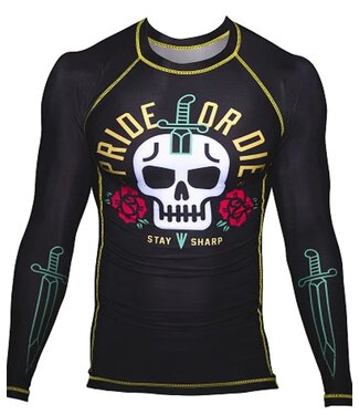 PRiDEorDiE PRiDE or DiE Rash Guard Stay Sharp Black