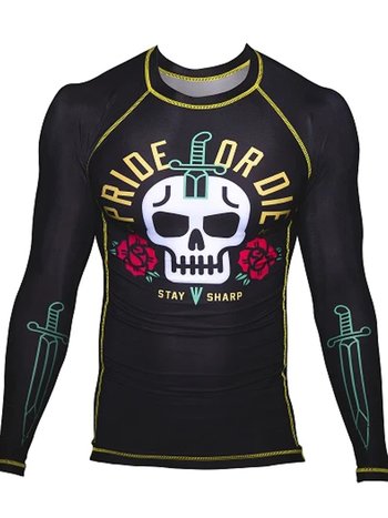 Pride or Die PRIDEorDie Rash Guard Stay Sharp Schwarz