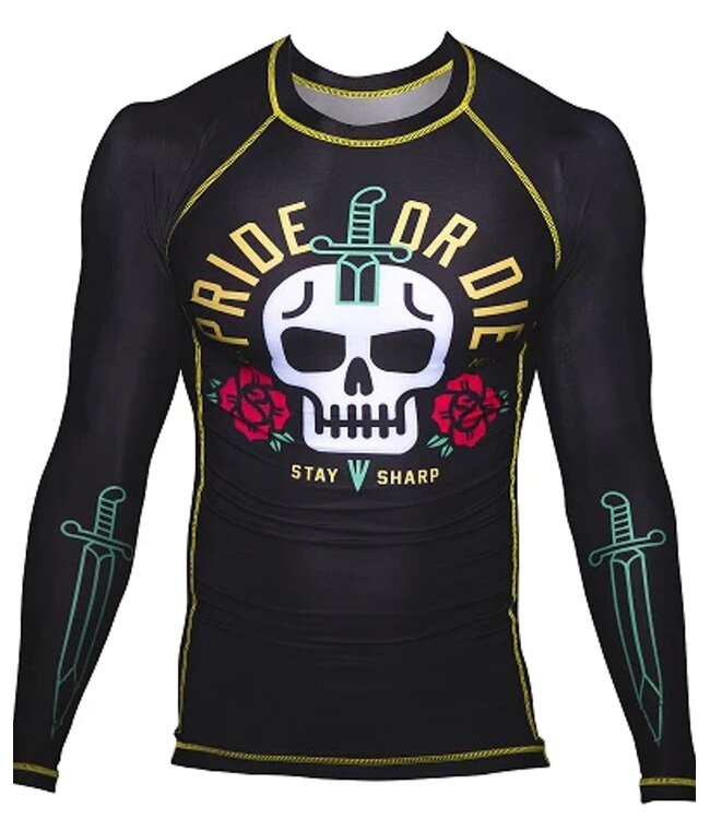 Pride or Die PRiDE or DiE Rash Guard Stay Sharp Black