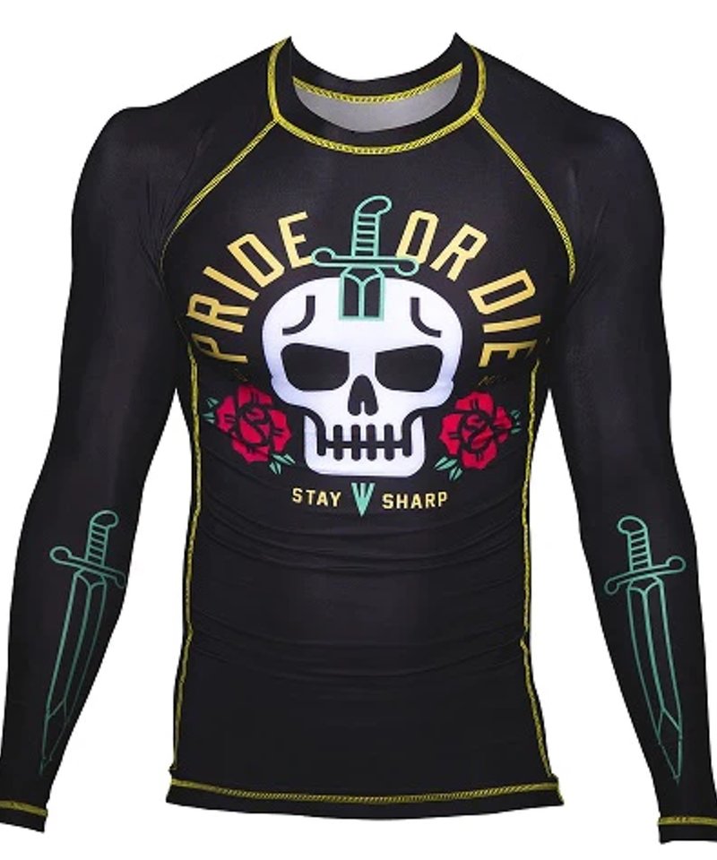 Pride or Die PRiDE or DiE Rash Guard Stay Sharp Black