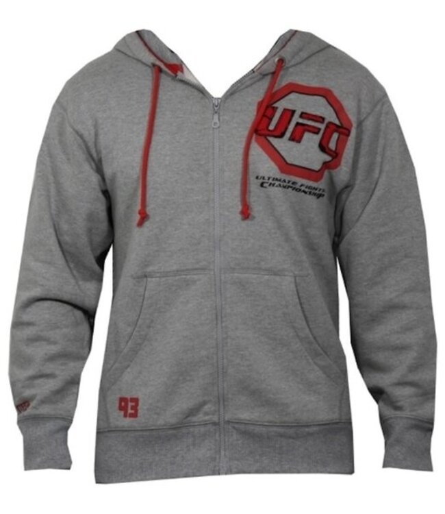 UFC UFC Octagon Hoody Grau Rot