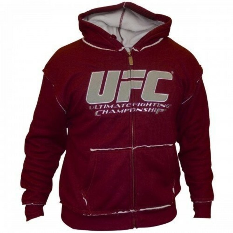 UFC UFC Heren Sherpa Hoodie Bordeauxrood