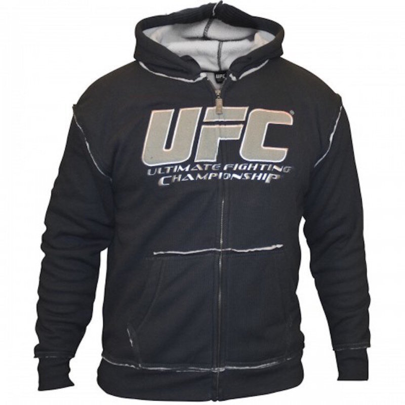 UFC | Venum UFC Herren Sherpa Hoodie Anthrazit Grau
