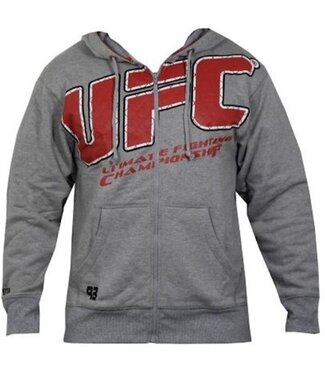 UFC UFC Caiged Raise Hoody Gray UFC Clothing