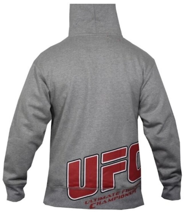 UFC Caiged Raise Hoody Grey UFC Clothing