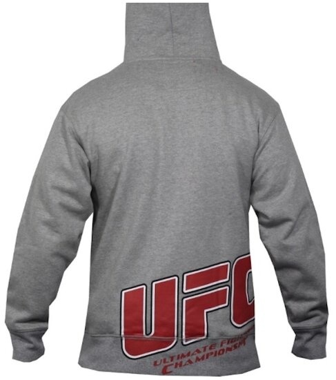 UFC Caiged Raise Hoody Gray UFC Clothing - FIGHTWEAR SHOP EUROPE