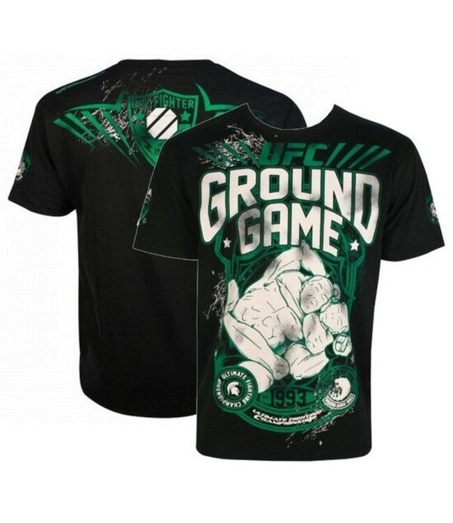 UFC Ground Game T-Shirts Schwarz Schwarz Grün