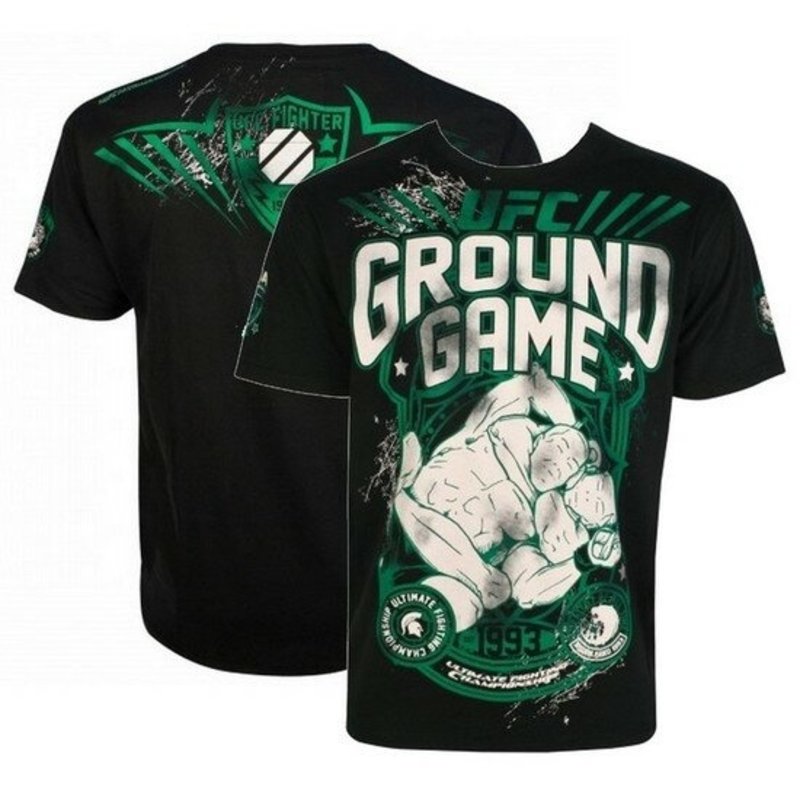 UFC | Venum UFC Ground Game T-Shirts Schwarz Schwarz Grün