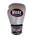 MUAY® Premium Boxhandschuhe Leder Silber Schwarz