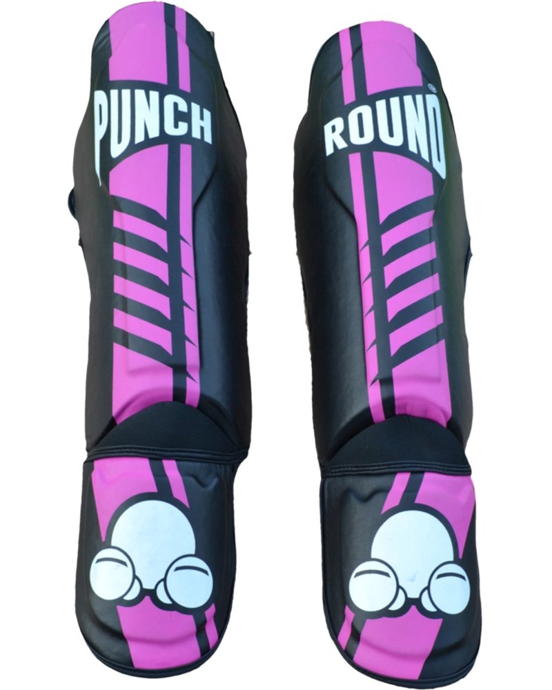 PunchR™  PunchR Schwarz Rosa Kickboxing Schienbeinschützer Razor Pro