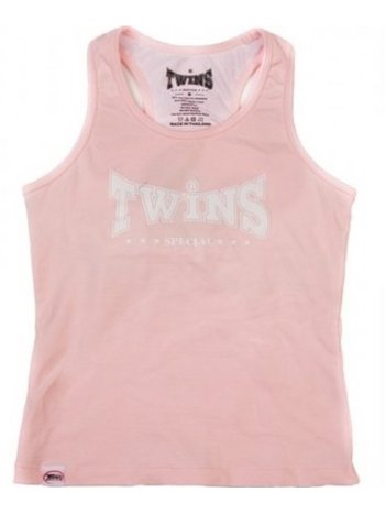 Twins Special Twins Special Ladies Tank Top incl Sports Bra TSB-1 Pink
