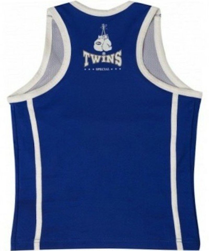 Twins Special Twins Special Dames Tanktop incl Sportbeha TSB-3 Blauw Wit