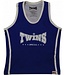 Twins Special Damen Tank Top inkl. Sport-BH TSB-3 Blau Weiß
