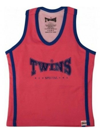 Twins Special Twins Special Damen Tank Top inkl. Sport-BH TSB-4 Rosa Blau