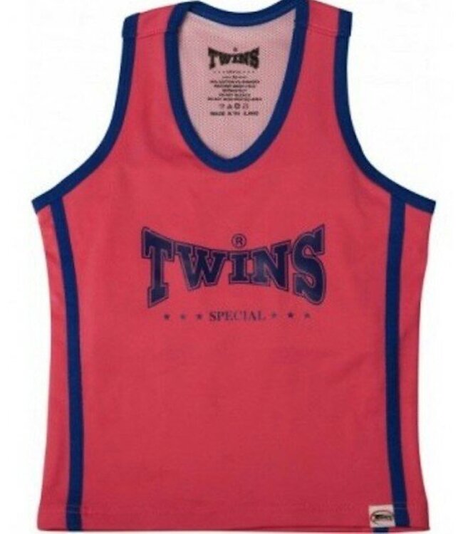 Twins Special Twins Special Ladies Tank Top incl Sports Bra TSB-4 Pink Blue