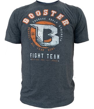 Booster Fightgear Booster Honor Shield Vechtsport T Shirt Blauw