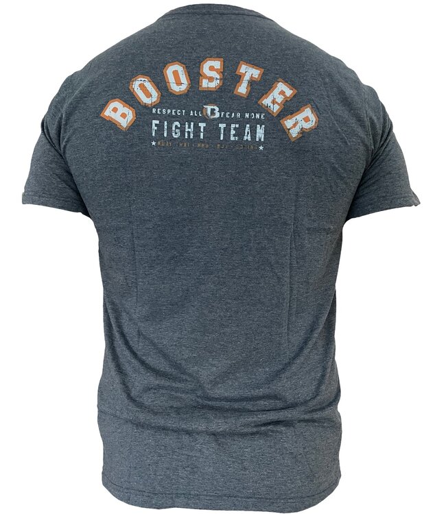 Booster Honor Shield Martial Arts T-Shirt Blau