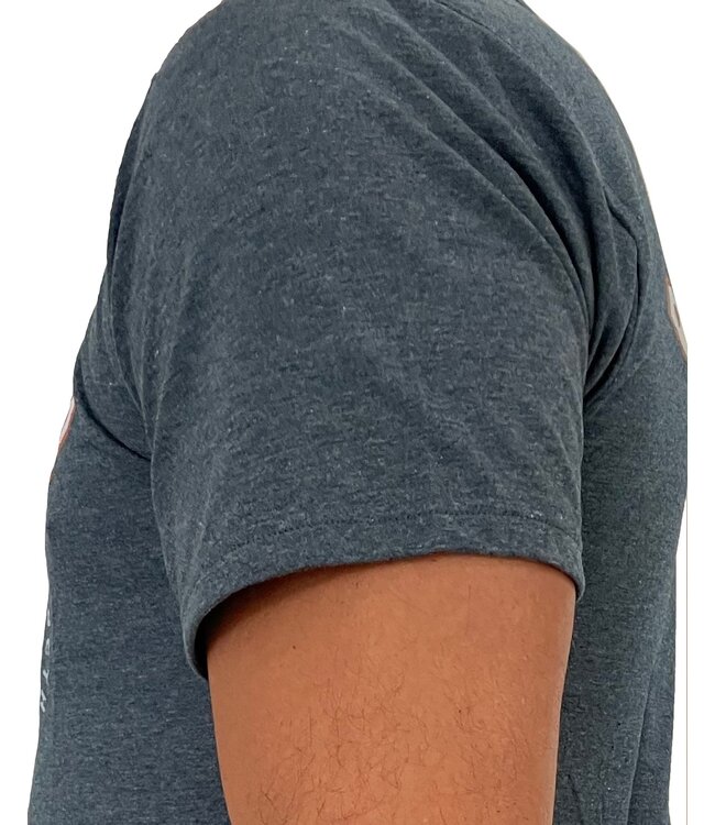 Booster Honor Shield Martial Arts T-Shirt Blau