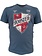 Booster Booster V Neck Shield Vechtsport T Shirt Blauw