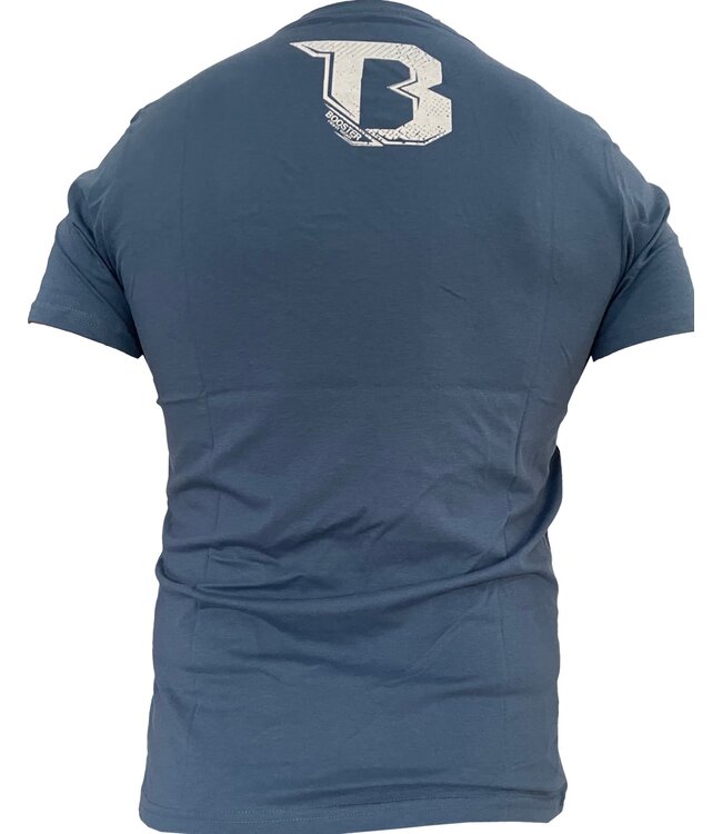 Booster V Neck Shield Vechtsport T Shirt Blauw