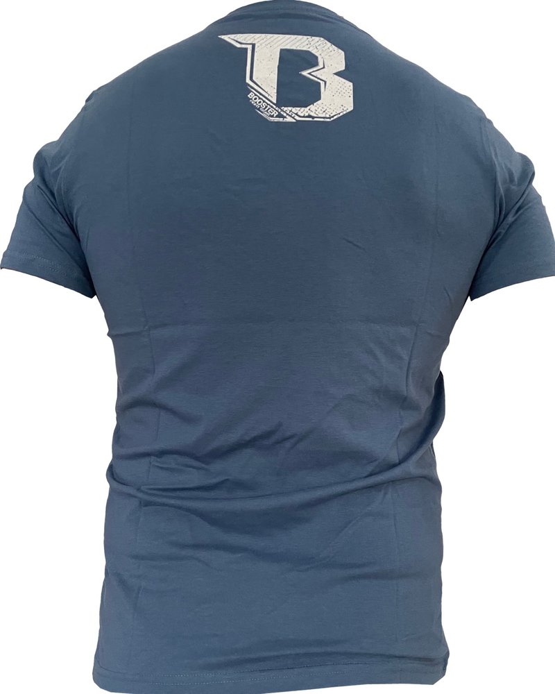 Booster Booster V Neck Shield Martial Arts T-Shirt Blau