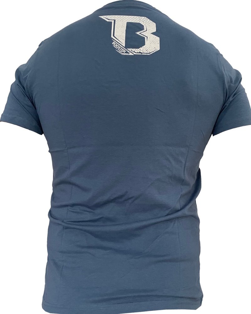 Booster Booster V Neck Shield Vechtsport T Shirt Blauw