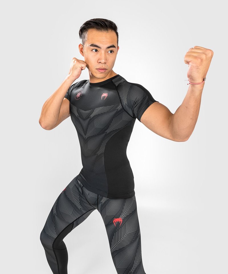 Venum Venum PHANTOM Rash Guard K/A Schwarz Rot