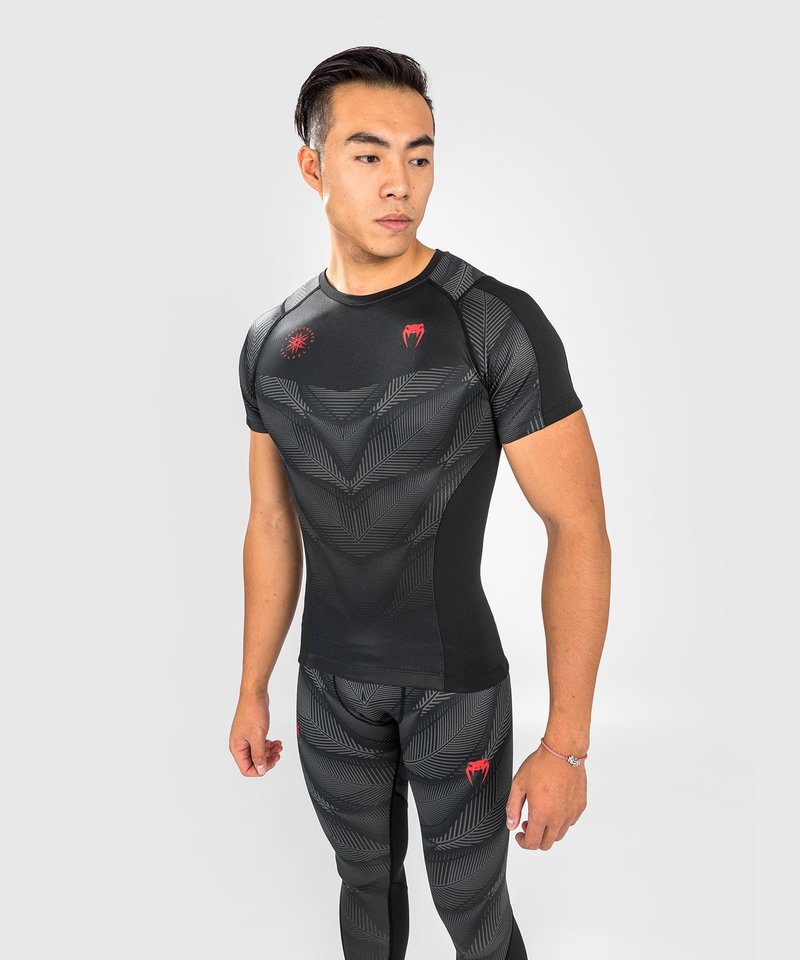 Venum Venum PHANTOM Rash Guard K/A Schwarz Rot