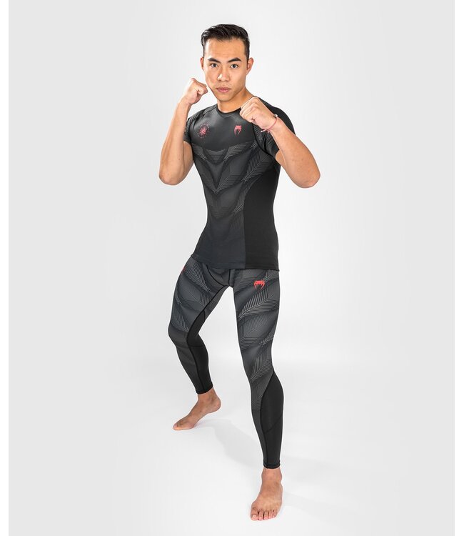 Venum PHANTOM Rash Guard S/S Zwart Rood