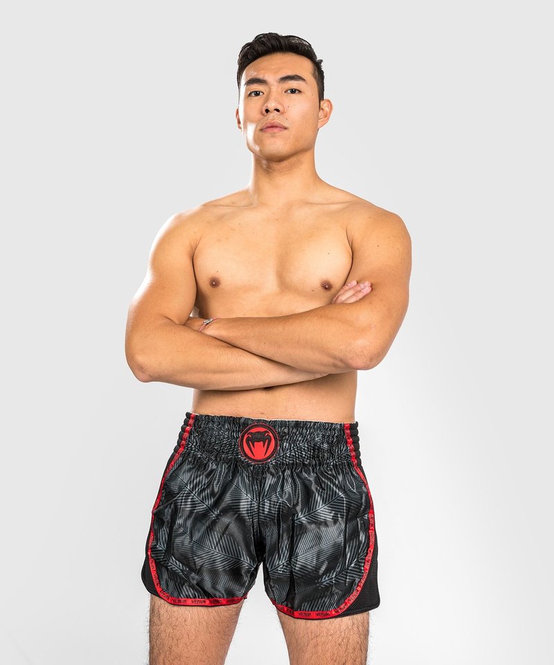 Venum Venum PHANTOM Muay Thai Kickboxhose Schwarz Rot