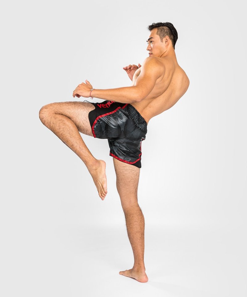 Venum Venum PHANTOM Muay Thai Kickboxhose Schwarz Rot