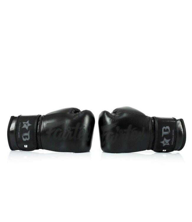 Fairtex x Booster FXB Boxing Gloves Black/Black - Muay Thai & Kickboxing