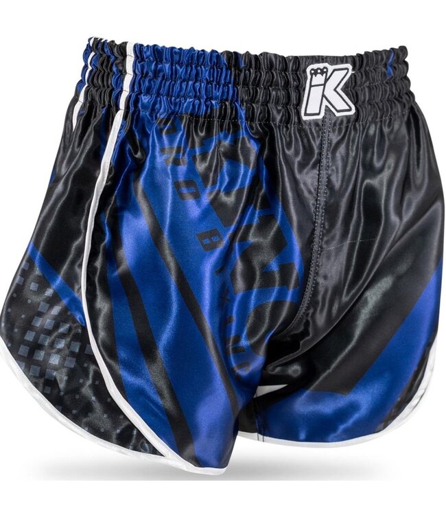 King Stormking 3 Muay Thai Kickboks Broekje Zwart Blauw