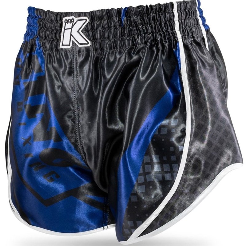 King Pro Boxing King Stormking 3 Muay Thai Kickboks Broekje Zwart Blauw