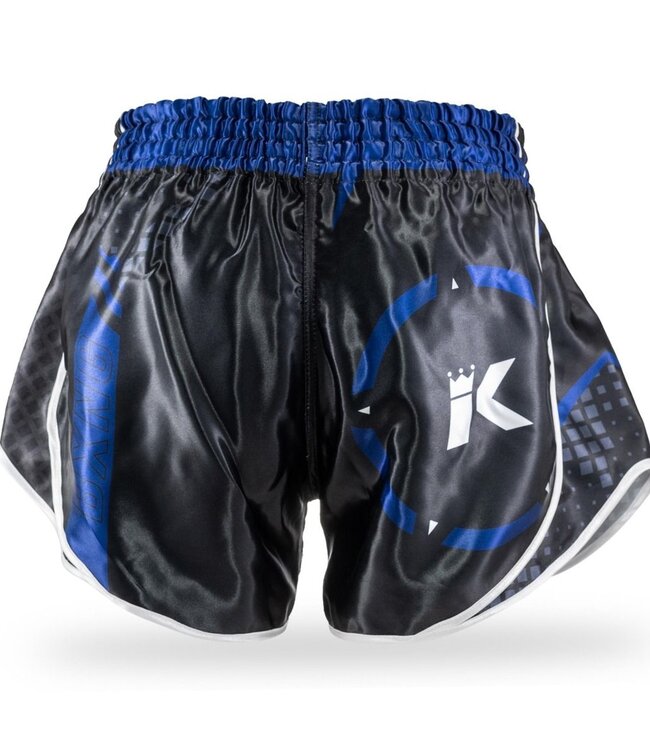 King Stormking 3 Muay Thai Kickboks Broekje Zwart Blauw