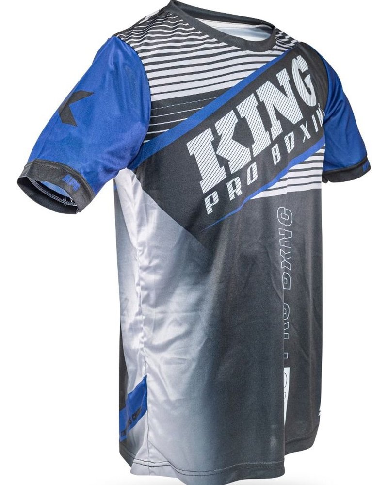 King Pro Boxing King Pro Boxing KPB Stormking 3 Dry T-Shirt Zwart Blauw