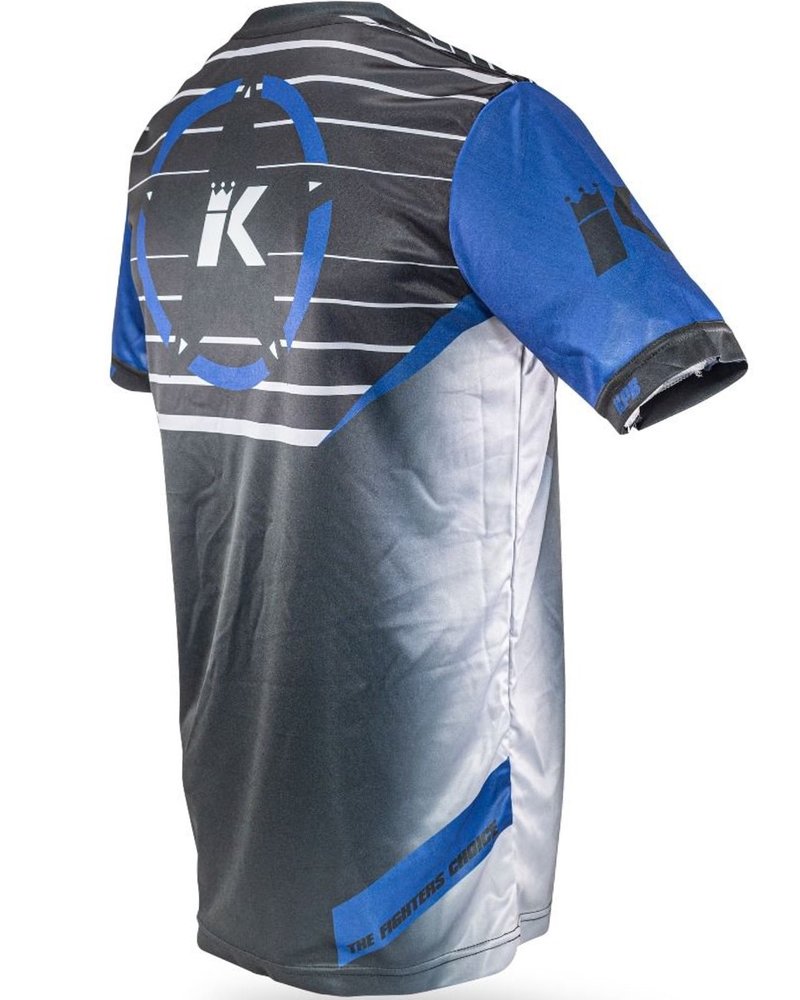 King Pro Boxing King Pro Boxing KPB Stormking 3 Aero Dry T-Shirt Black Blue