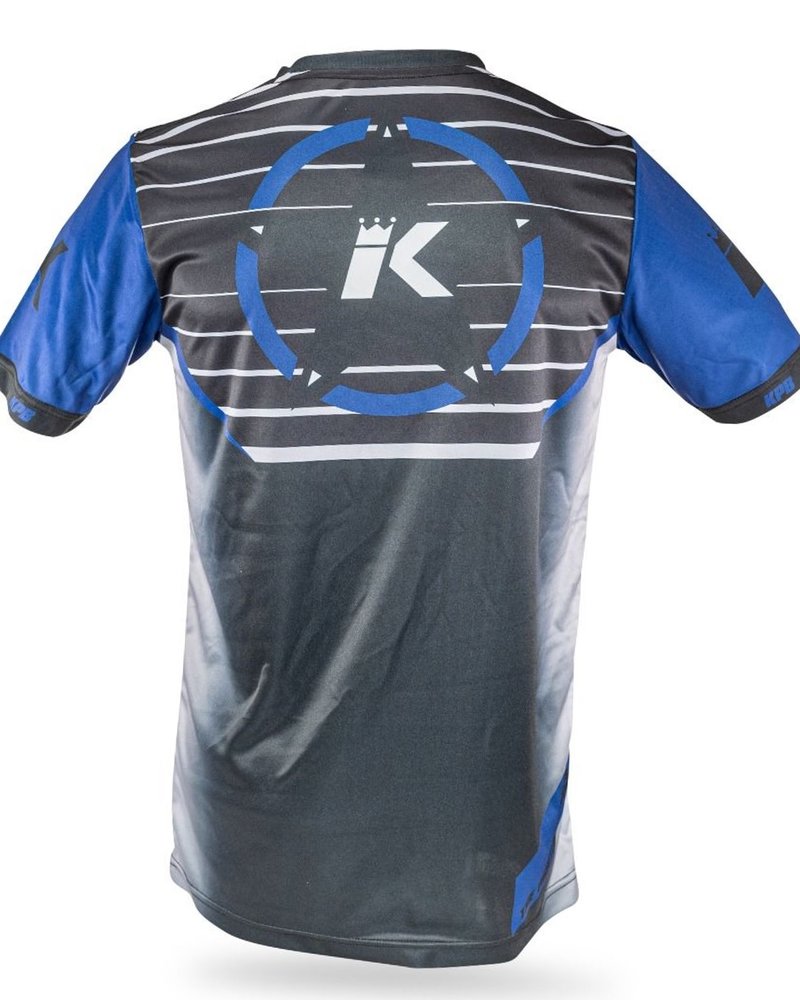 King Pro Boxing King Pro Boxing KPB Stormking 3 Aero Dry T-Shirt Black Blue