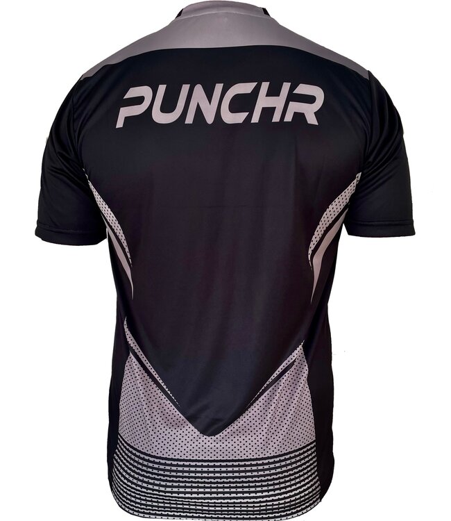 PunchR Dry Tech Trainings-T-Shirt Schwarz Grau