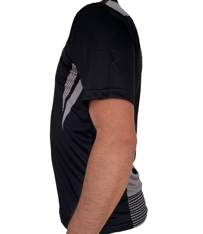 PunchR Dry Tech Trainings-T-Shirt Schwarz Grau