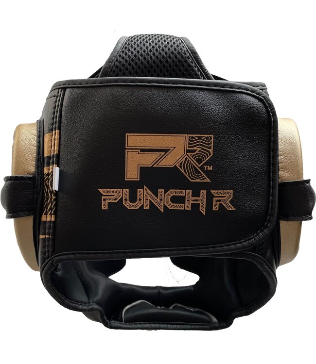 PunchR Martial Arts Kopfbedeckung Electric Schwarz Gold