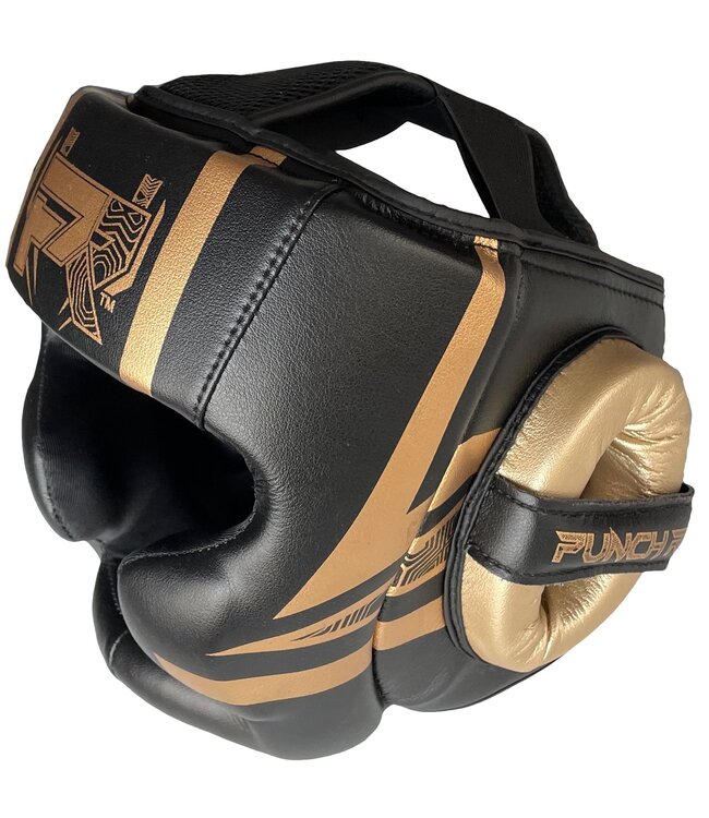 PunchR Martial Arts Kopfbedeckung Electric Schwarz Gold