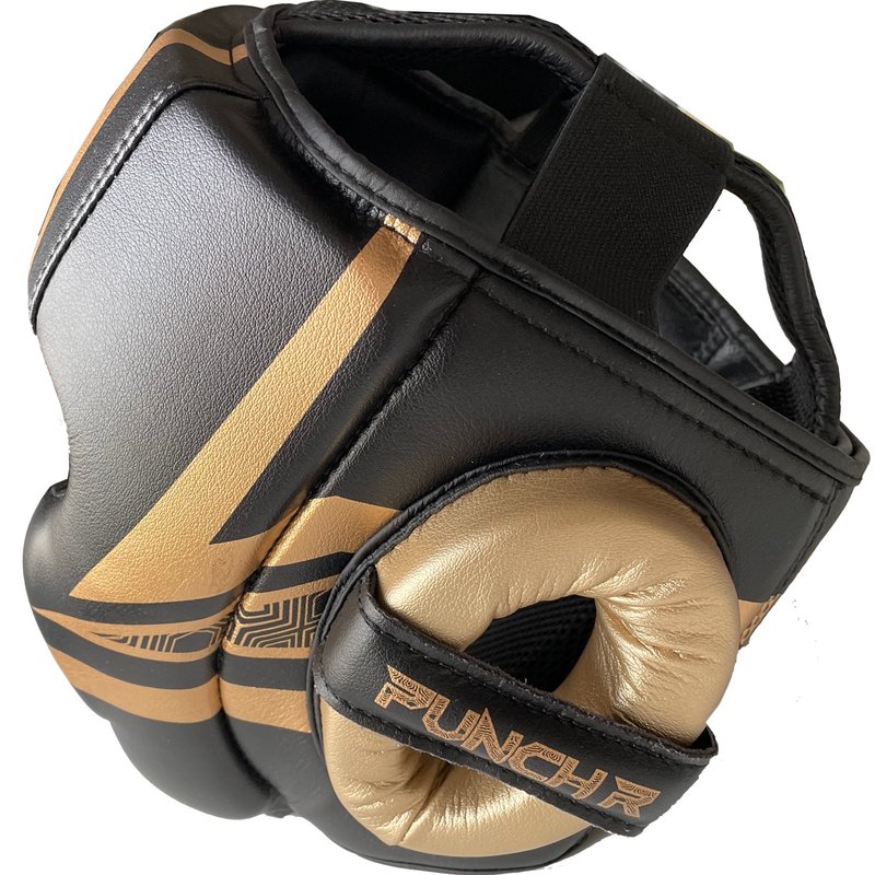 PunchR™  PunchR™ Martial Arts Kopfbedeckung Elektrisch Schwarz Gold