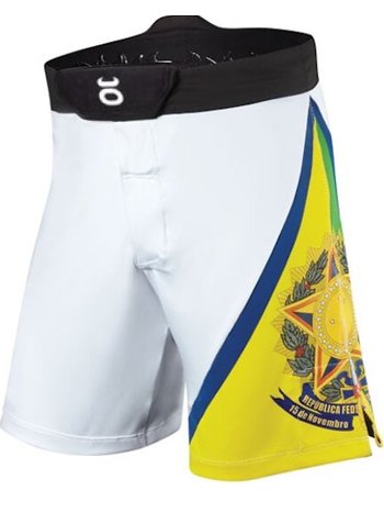 Tenacity Tenacity Brazil Resurgence MMA Fight Shorts White