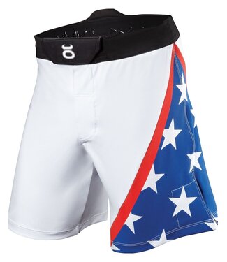 Tenacity USA Resurgence Fight Shorts White