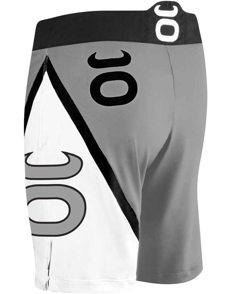 Tenacity Tenacity Resurgence Fight Shorts Grey White