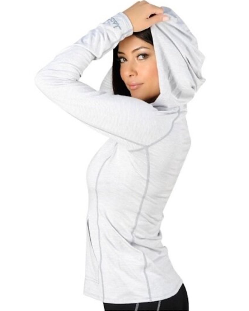 Tenacity Women's Henley Hoodie White - FIGHTWEAR SHOP EUROPE