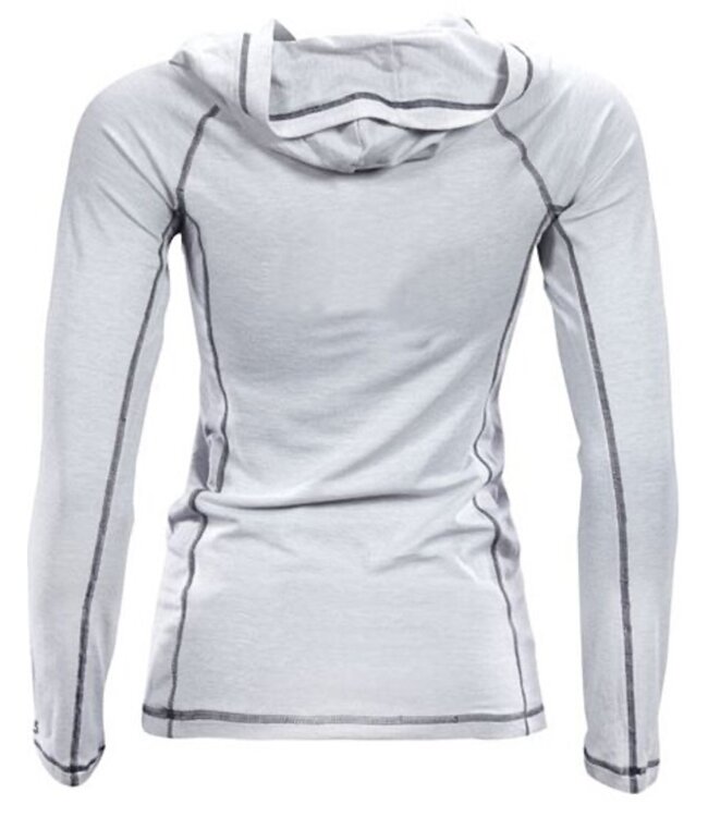 Tenacity Women's Dames Henley Hoodie Wit