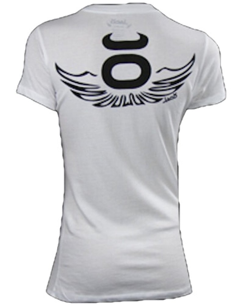 Tenacity Tenacity Dames Walkout T-shirt Wings Wit