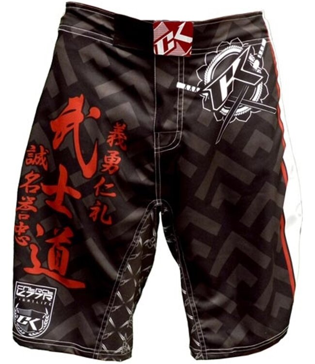 Contract Killer Hakamo Fightshorts Schwarz Weiß